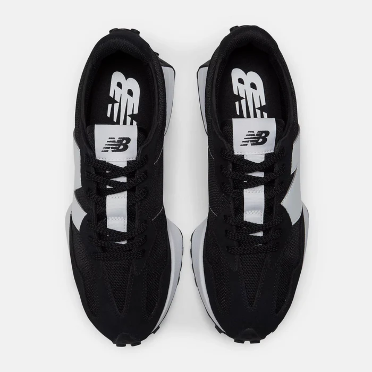 נעלי ספורט Men's 327 Black White - לגברים